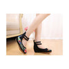 Old Beijing Cloth Shoes Embroidered Shoes High Heeled Shoes Woman National Style
