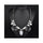 National Style Necklace Gemstone Zircon High Grade Alloy Necklace Woman   white