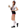 Luxury Embroidery Suspender Pants Costume Waitress Halloween