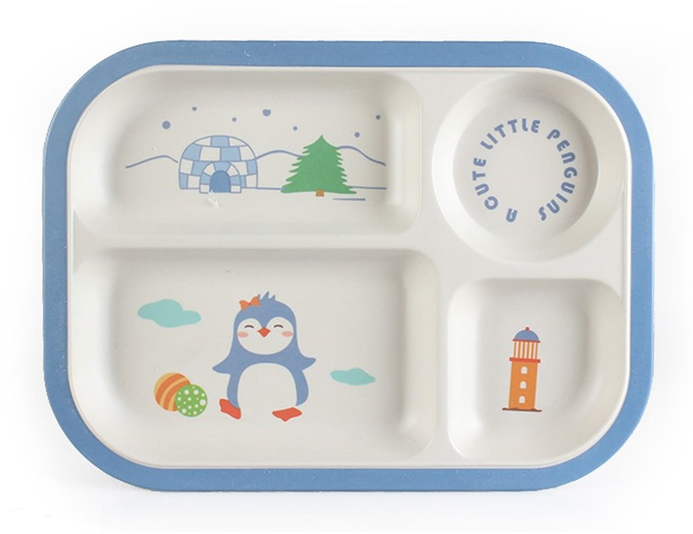 Kids Toddler Dinner Set 5PCS Dinnerware Cartoon Design Gifts