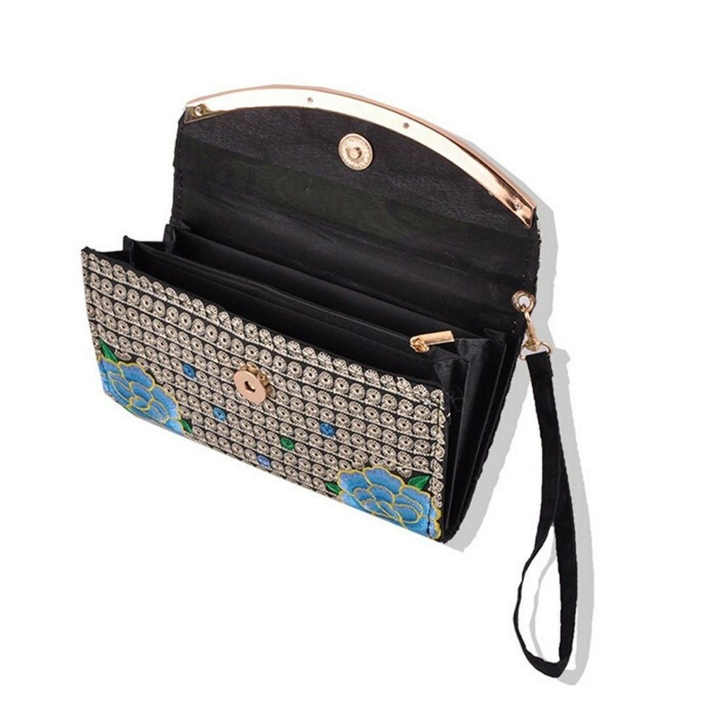 Yunnan National Style Embroidery Woman's Evening Banquet Bag Handbag Chinese Sty