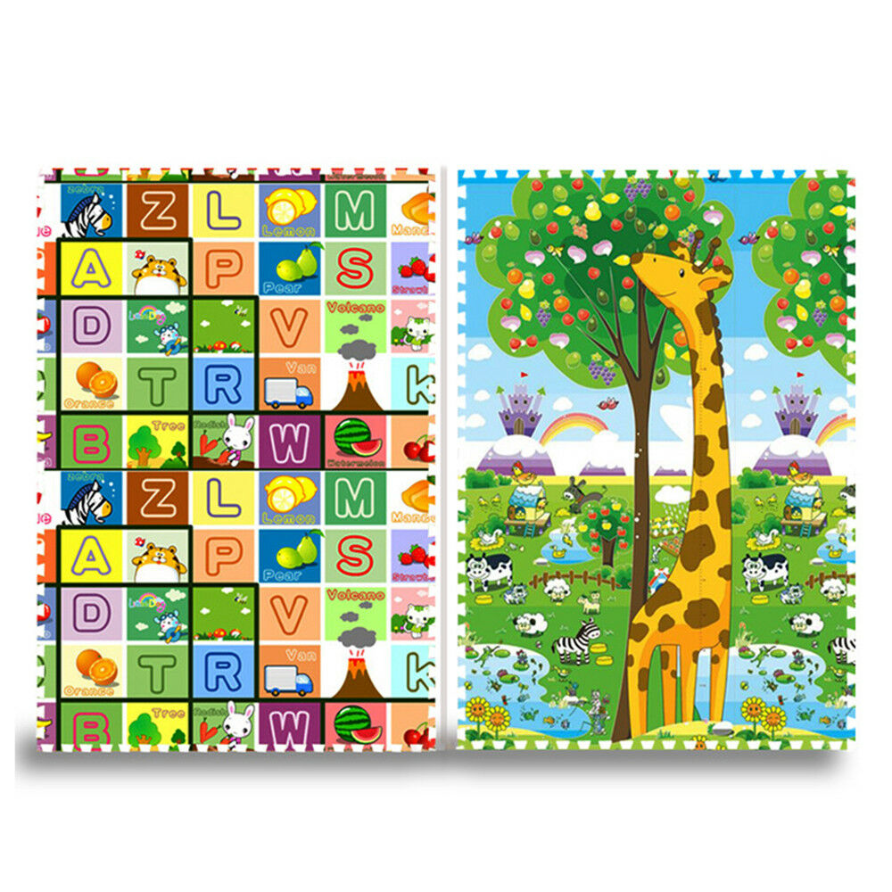 Infant Babay Climbing Mat 2cm Thick Puzzle Game Floor Stripe