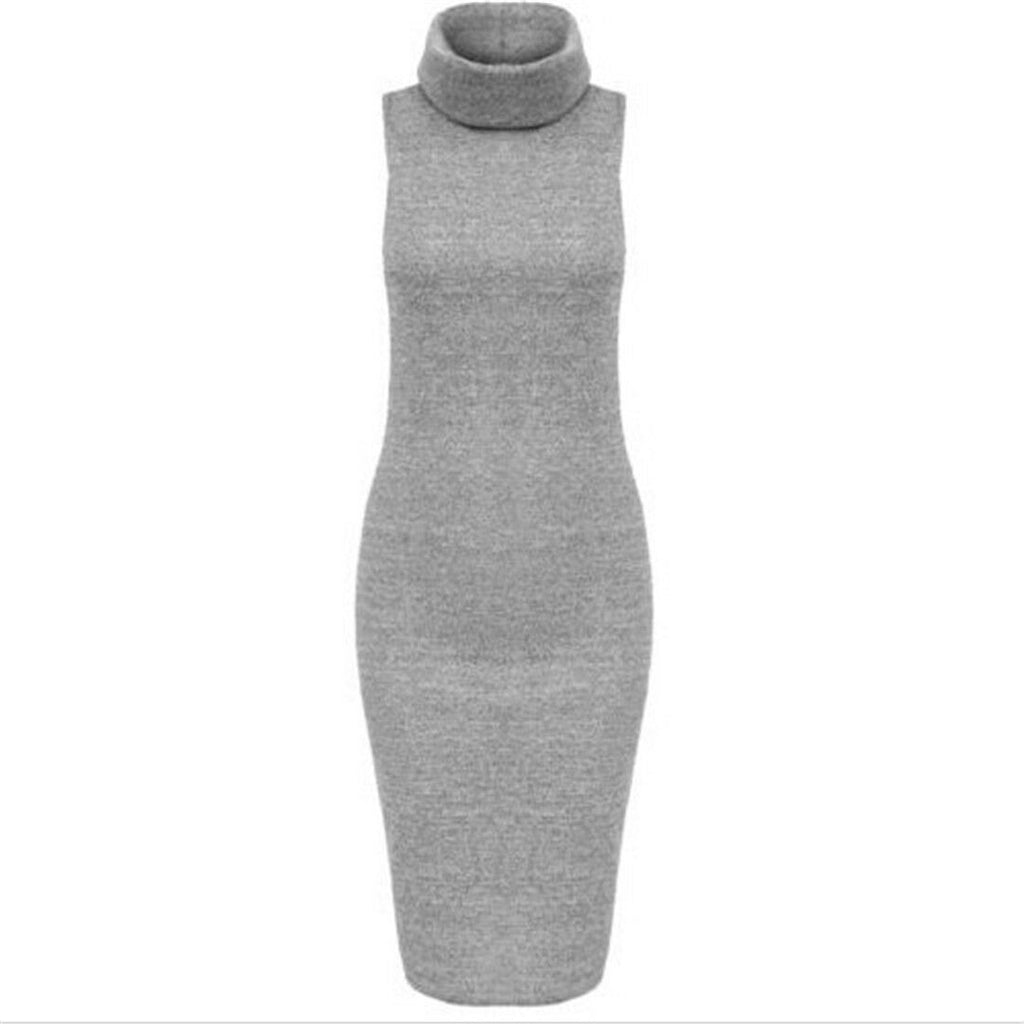 New Hot Women Fashion Sexy Hooded Bodycon Wrap Warm Prom Club Party Dress grey M
