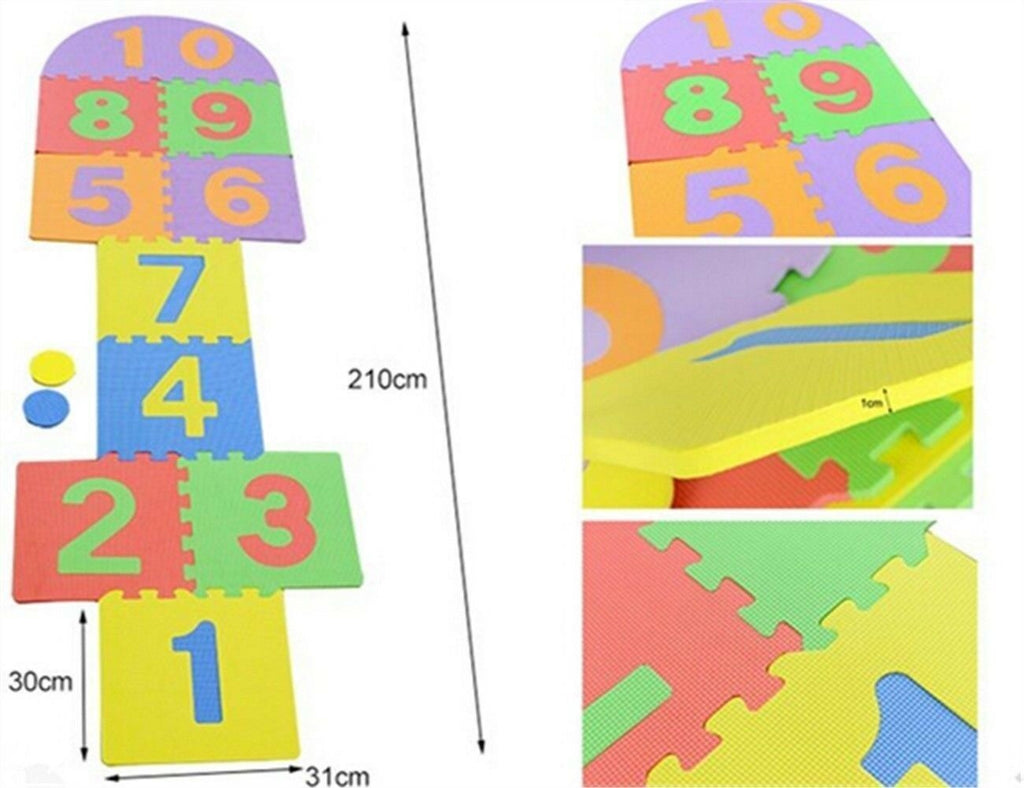 12 Pièces Enfants Tapis de Jeu Eva Marelle Mousse Puzzle Tapis