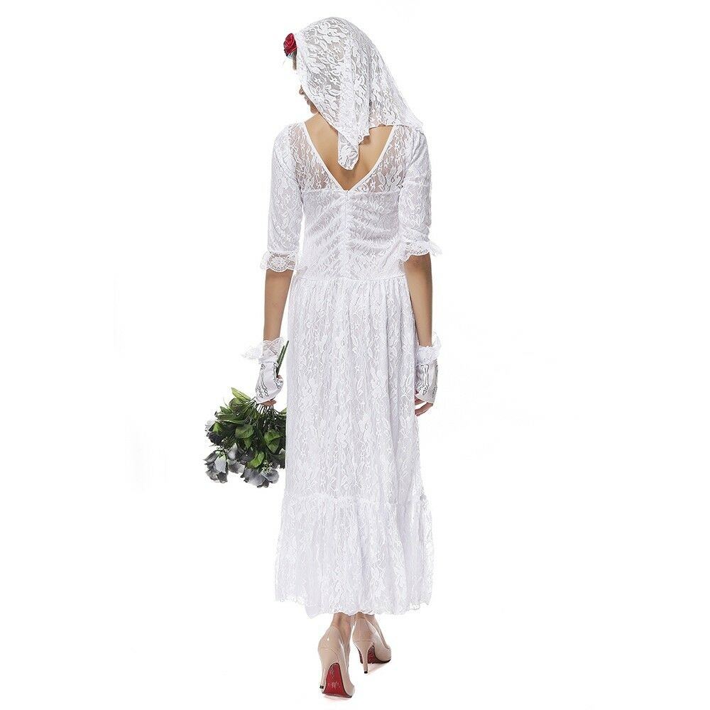 Halloween Lace White Gauge Costume