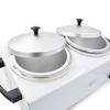 Double Electric Wax Heater Paraffin Warmer 500ml Each Pot