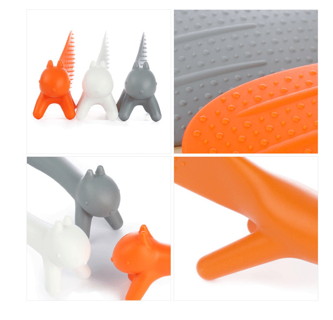 Japan and South Koreashape plastic spoon can handle squirrel vertical spoon