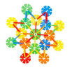 128pc Child Kid Plastic Multicolor Snowflake Building Blocks Educational Toy