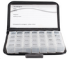 Weekly Pill Case Organizer Travel PU leather