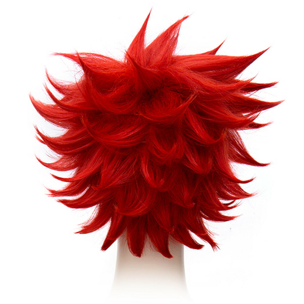 30cm Short Red Contra Warping Short Hair Cosplay Wig costume