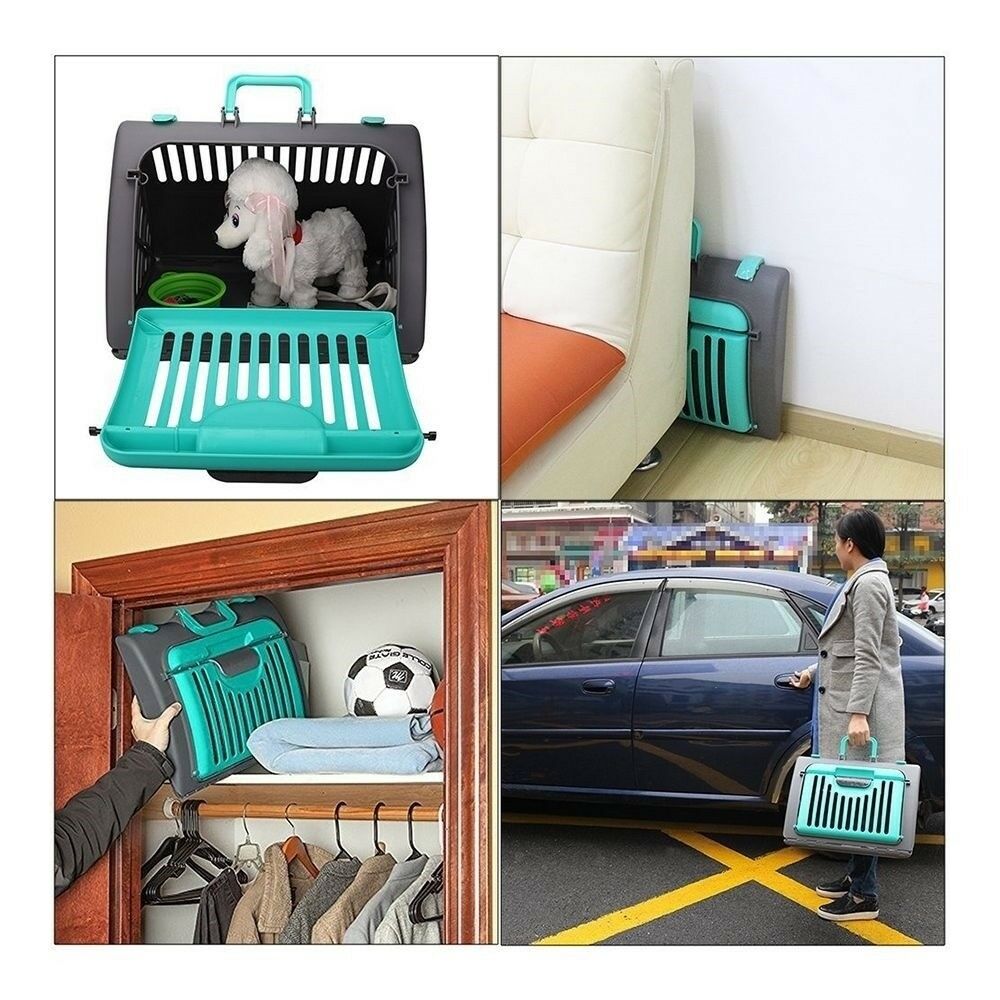 Foldable  Pet Pet House Travel Master Carrier Cat Cage   green