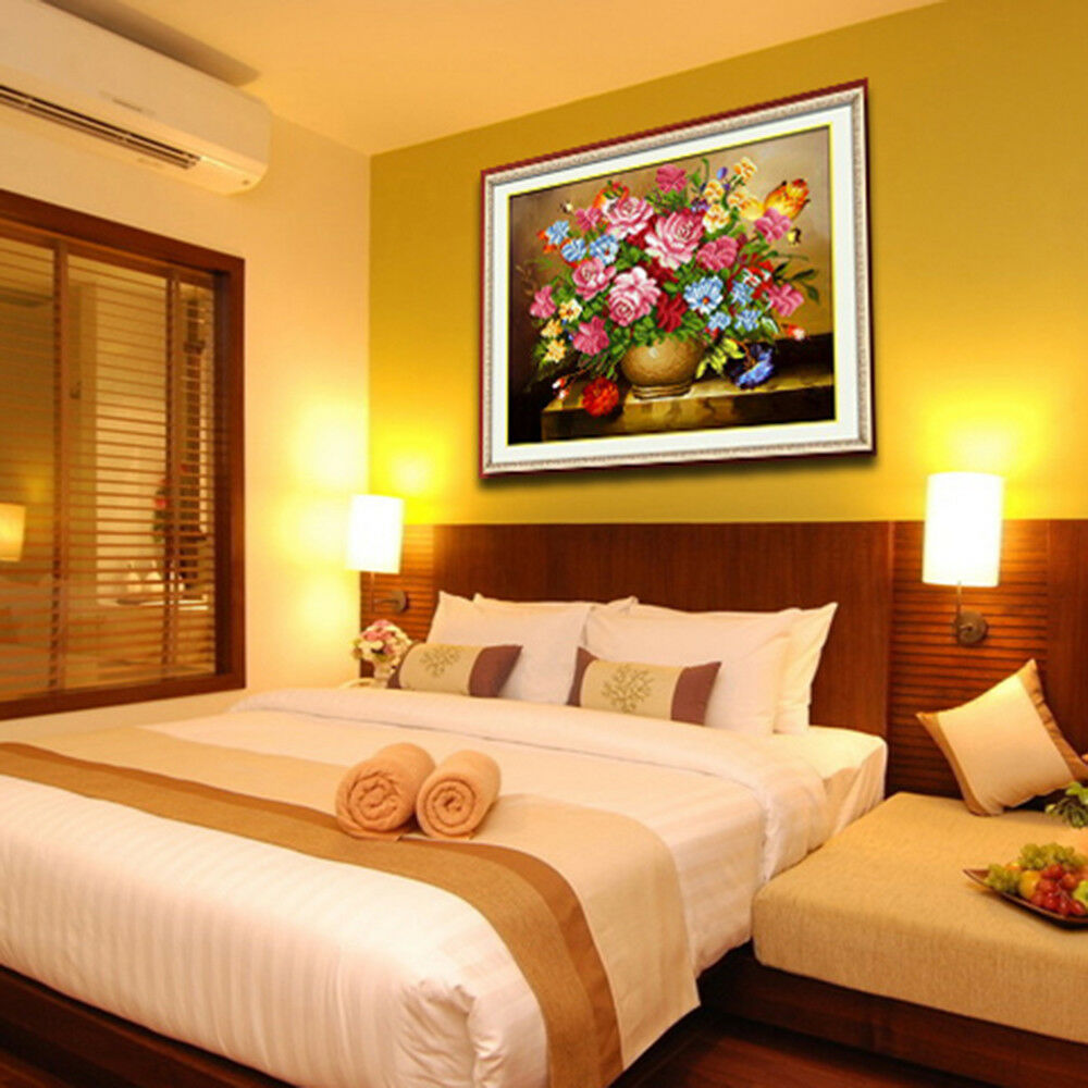 5D Round full diamond DIY painting 4464 flowers