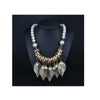 Fashionalbe Nexklace  Pearl Tassel Golden Leaf   Woman Necklace