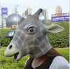 Giraffe Head Mask Rubber Latex Animal Costume Full head Mask Halloween Costume F