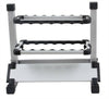 Portable Fishing Rod/Pole Holder 12 Slot Aluminium Fishing Rod Stand Rack red