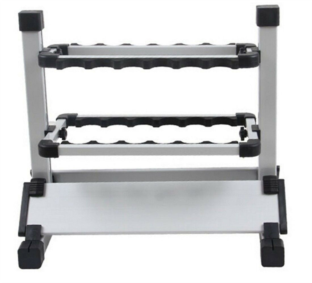 Portable Fishing Rod/Pole Holder 12 Slot Aluminium Fishing Rod Stand Rack red