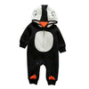 Infant Boy Girl Baby Thick Warm Penguin OPne-pieces 0-1-2 years old black 66cm