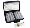 Weekly Pill Case Organizer Travel PU leather