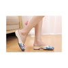 Old Beijing Cloth Shoes National Style Embroidered Shoes Flax Sandals Vintage Sl