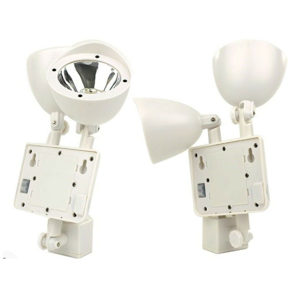 22 LED Adjustable Dual Solar Powered Garage Motion Sensor Security Flood Light