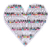 Iron multilayer polish display rack creative heart shaped perfume rouge cosmetic