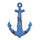 Hanging Decoration Anchor Mediterranean Style   blue