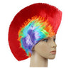 Shiny Cockscomb Hair Punk Hair Cap Bright Wig shiny rainbow red