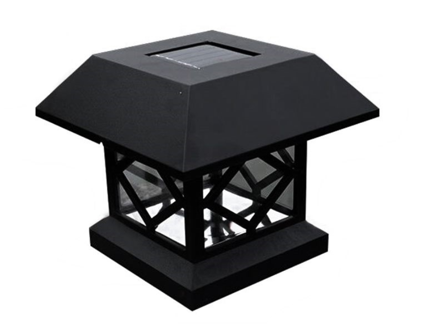 LED Solar Outdoor Light Post Cap Garden Fence