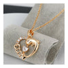 Hollow Heart Shape Dolphin Pendant