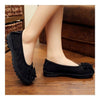 Suede Gommino Causal Women Thin Shoes  black