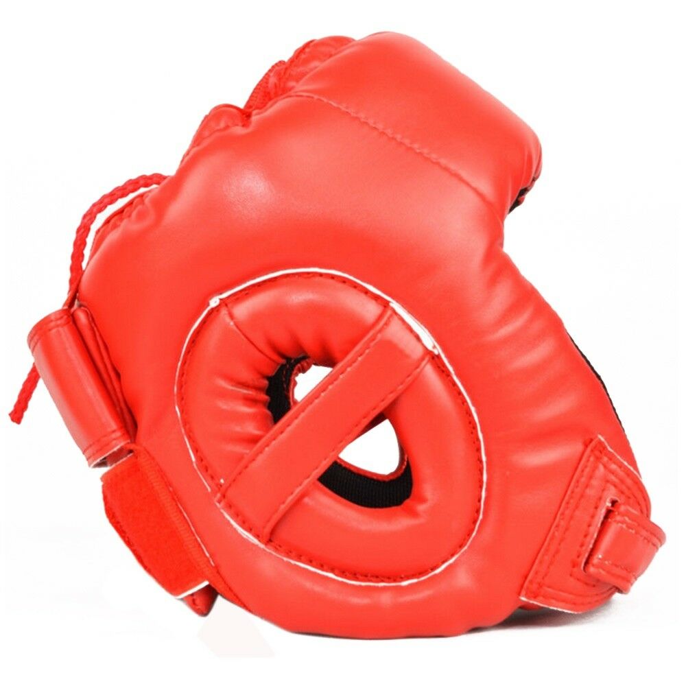Boxing & Free Combat Head Guard Adults Kids red