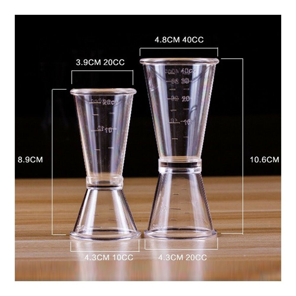 PC Resin Double Head Ounce Cup Jigger with Scale Mark large