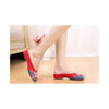 Old Beijing Cloth Shoes National Style Embroidered Shoes Flax Sandals Vintage Sl