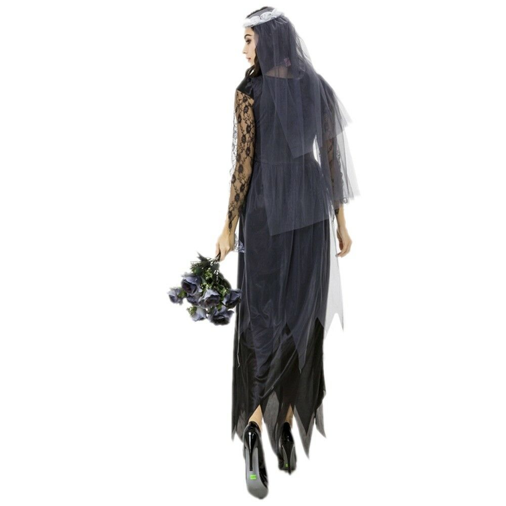 Lace Gauge Costume Halloween Woman Cosplay Game Uniform
