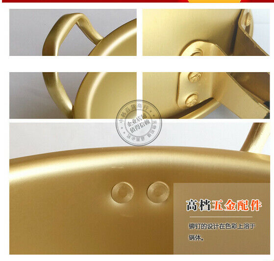 Korean Stretched Noodles Pot Yellow Aluminum Pot Instant Noodles Thick