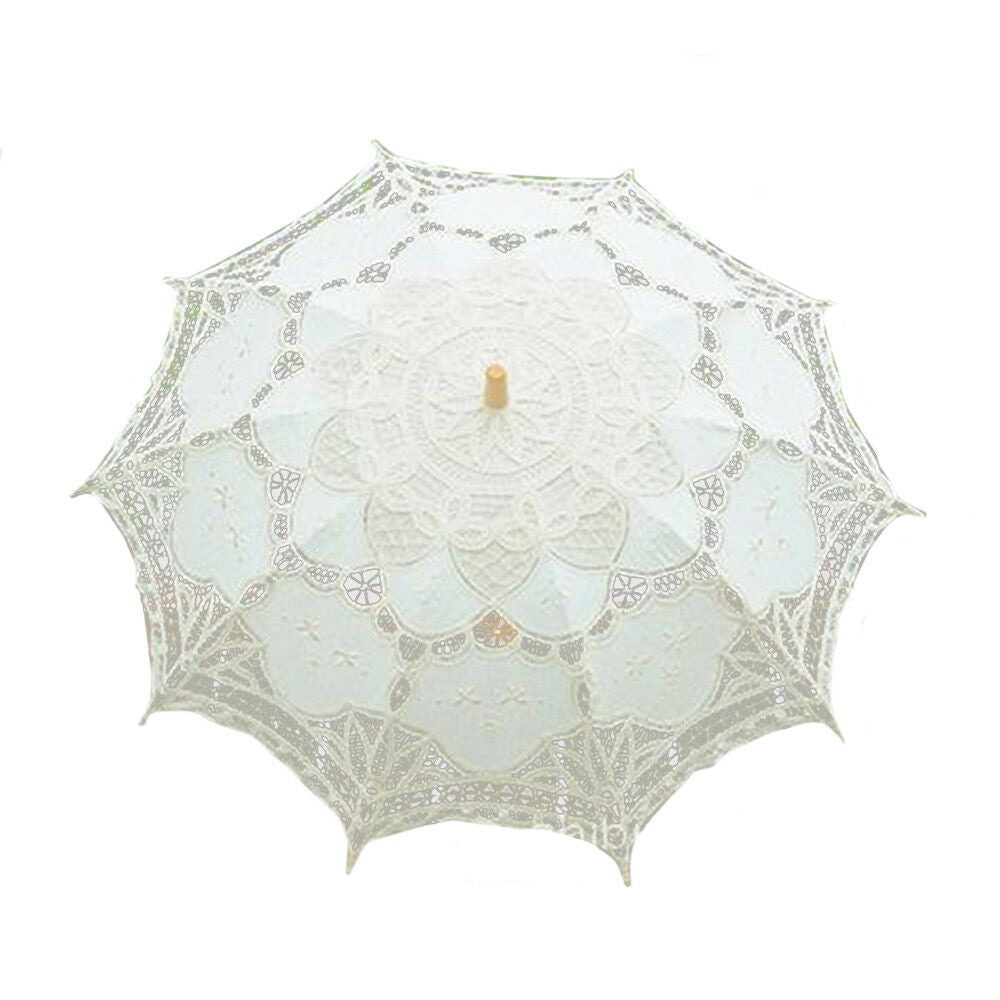 Handmade Cotton Craft Lace Macrame Children Umbrella Wedding Classical Photo