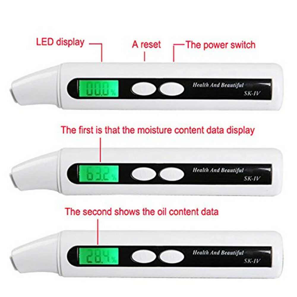 Digital Moisture Bio-Sensor Monitor for Skin Facial Face Analyzer Tester SK-IV