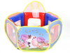 6 Panel Safety Playpen Play Center Yard Pop Up Ball Pit Play pen basketball hoop