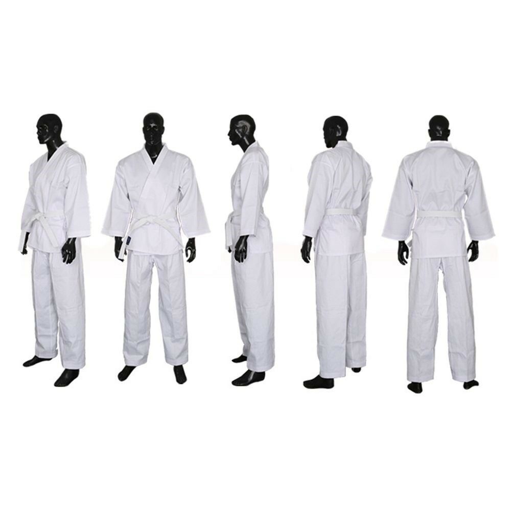 Karate Clothes Cotton-polyester Three-quarter Sleeves Tournament Adults Children
