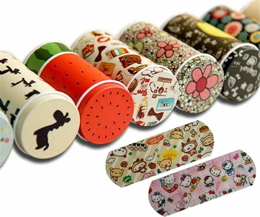 Korea cute cartoon waterproof bandage Band-Aid tin breathable hemostatic paste