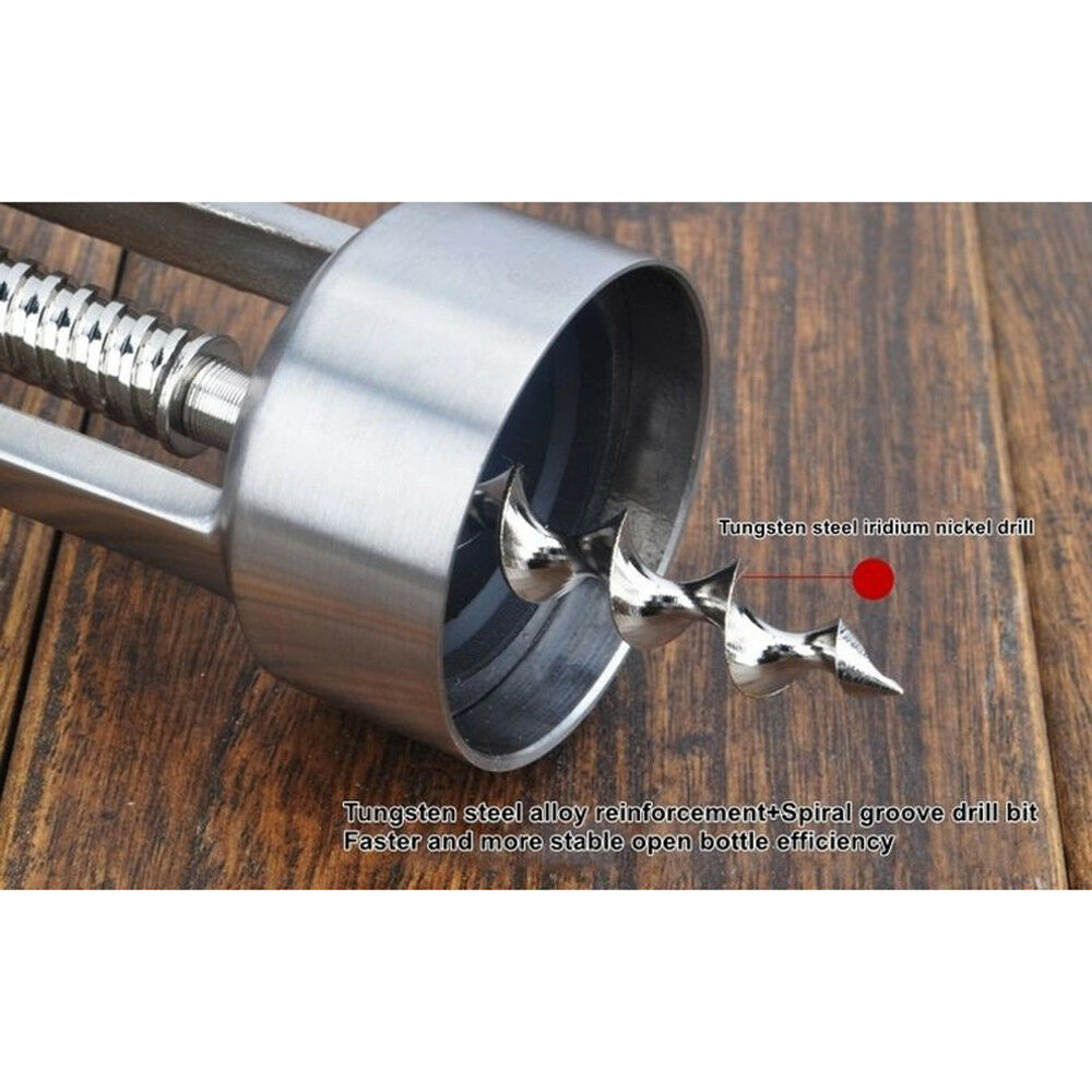 304 Stainless steel Red wine bottle opener Cross screw opener Corkscrew