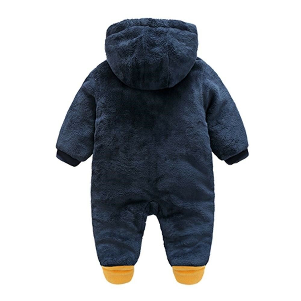 Infant Cotton Rompers One-pieces Thick Jumpsuits 0-3-6 months penguin 59cm