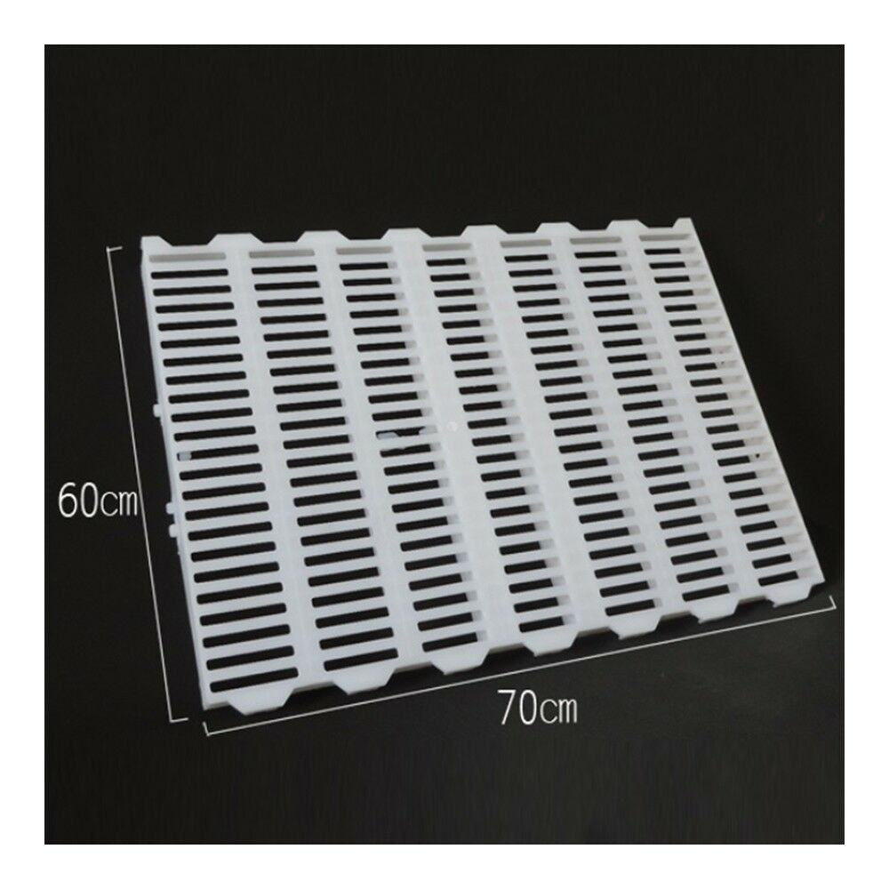 White Piglet Pig Plastic Floor Board Dung Mesh 60x70