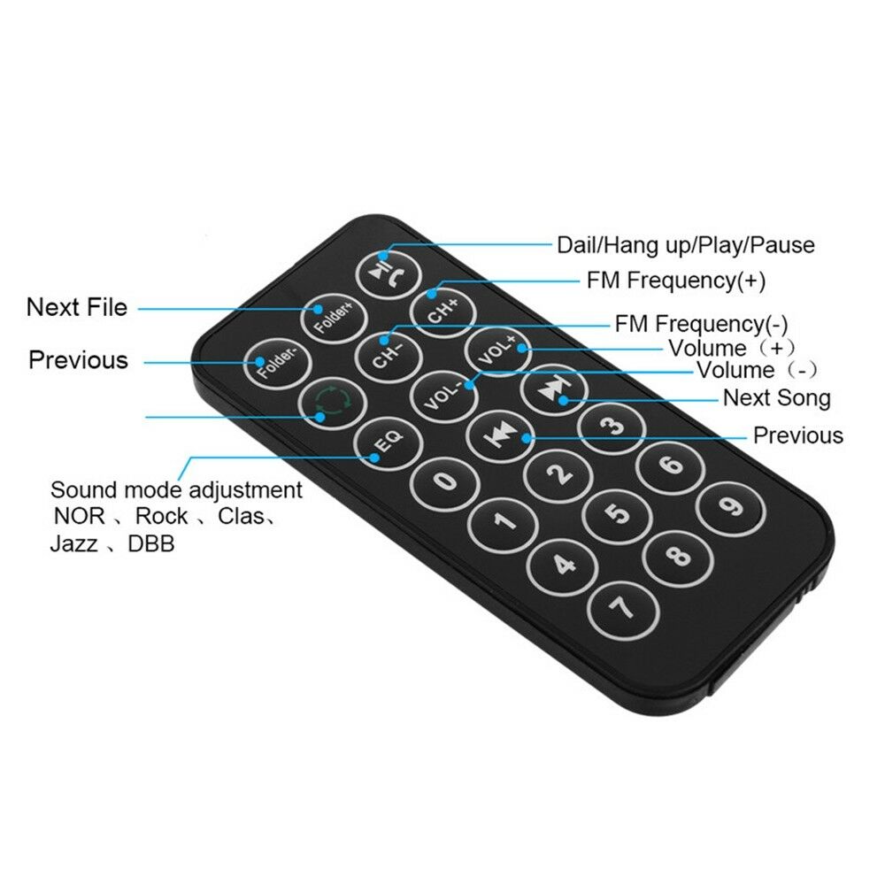 BT66 Car Vehicle-mounted Bluetooth MP3 USB Card AUX