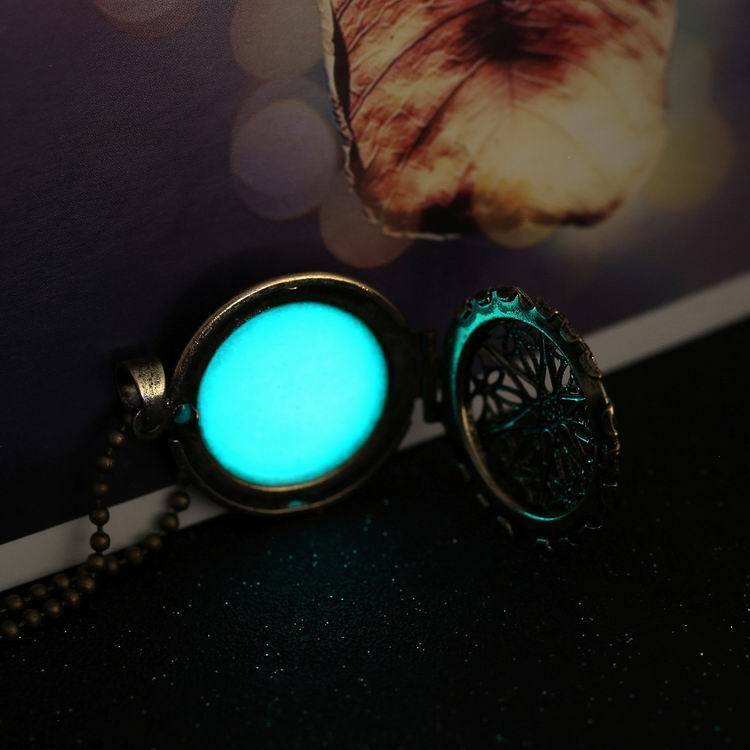 Necklace Alloy Hollow Noctilucence Pendant Necklace