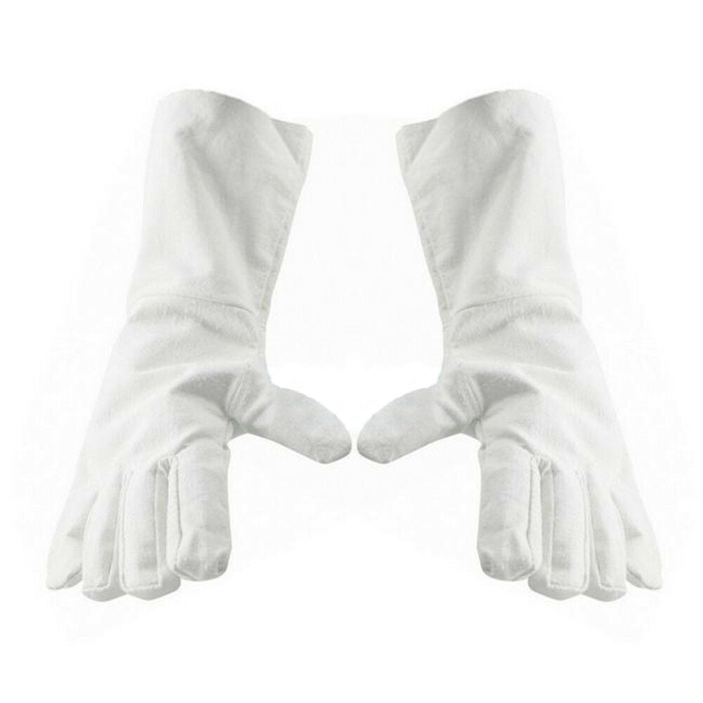 1 pair Long Work Protection Canvas Thick Gloves 40cm