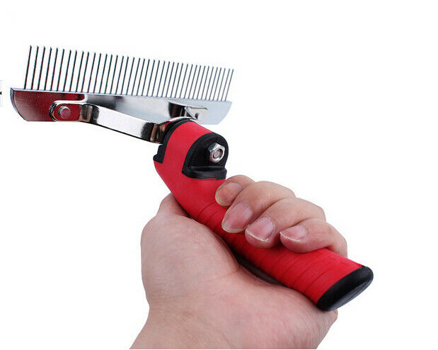 Pet Fur Shedding Remove Grooming Safe Comb Brush Dog Cat Long Short Thick Hair