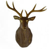Large Size Plastic Deer Head Wall Hanging Decoration antique golden