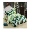 3D Flower Bed Quilt/Duvet Sheet Cover 4PC Set Cotton Sanded 016
