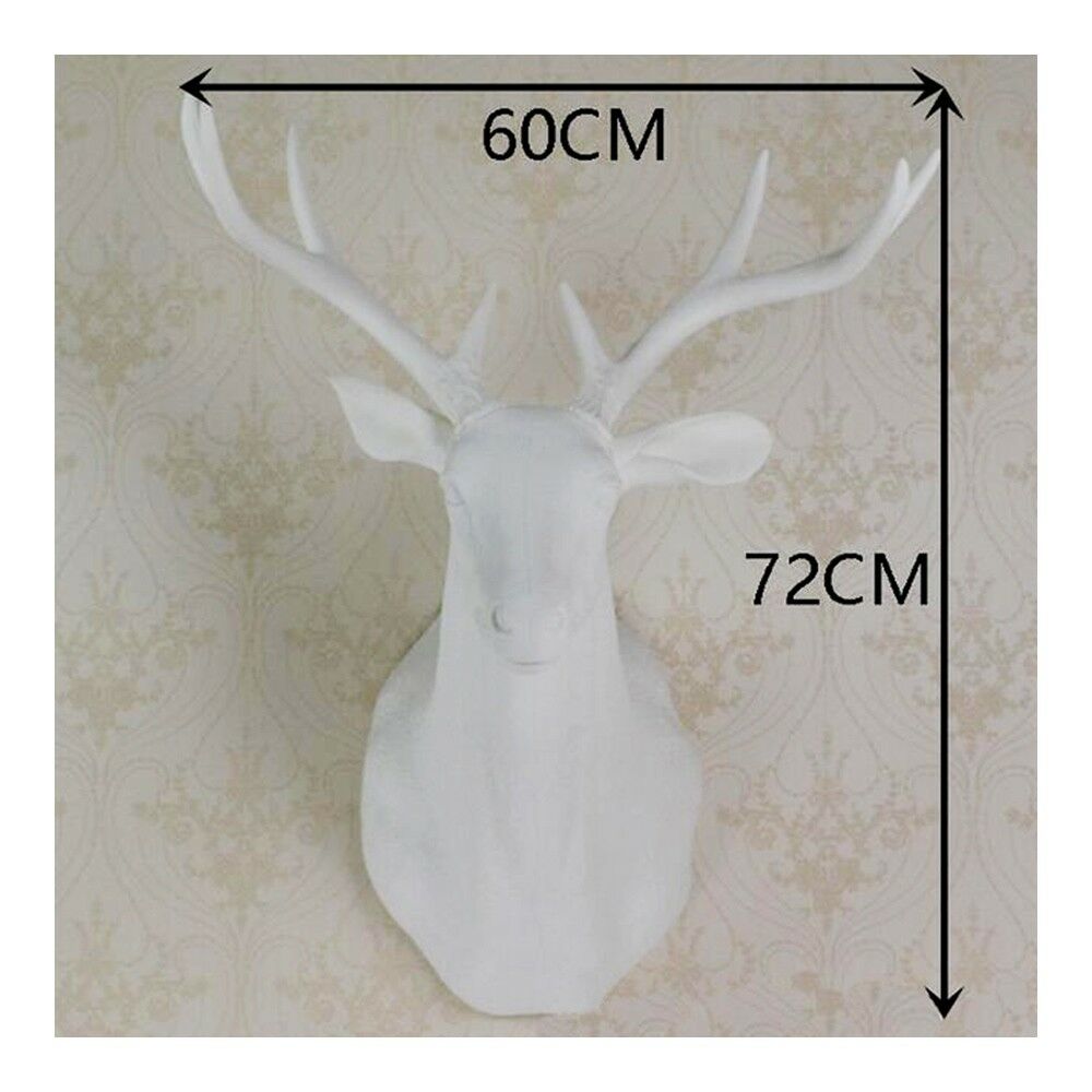 Large Size Plastic Deer Head Wall Hanging Decoration golden